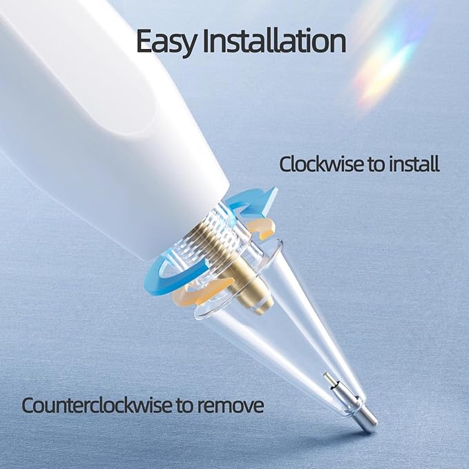 Replacement Pencil Tips for Apple Pencil Pro, Fine Point Metal Tip for Apple Pencil 2nd Generation and 1st Generation/Apple Pencil USB-C Wear-Resistant & Precise Control ipencil Tips Sets with Case