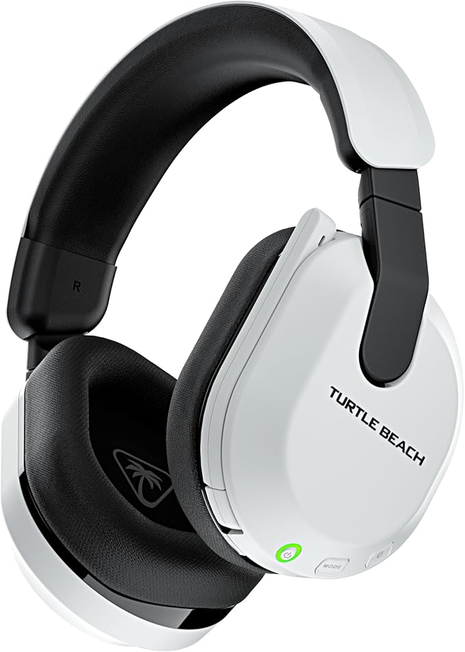 Turtle Beach Stealth 600 Wireless Multiplatform Amplified Gaming Headset for PS5, PS4, PC, & Mobile – Bluetooth, 80-Hr Battery, Noise-Cancelling Flip-to-Mute Mic, 50mm Speakers – White