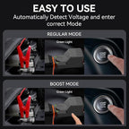 S ZEVZO ET05 Jump Starter 3000A Portable Car Jump Starter Battery Pack (7.2L Gas/ 5.5L Diesel), 51.8Wh 12V Jump Box with USB Ports, LCD Display and 3 Modes Flashlight