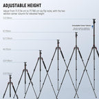NEEWER Basics Camera Tripod Monopod, 71" Aluminum Heavy Duty Portable Travel DSLR Cell Phone Stand with 360° Ball Head Cellphone Holder Mount Compatible with iPhone for Filming Video Recording, TP15