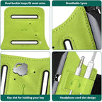 VUP Running Armband 360°Rotatable for iPhone 13/Pro Max/Pro/Mini/12/11/SE/Xs/XR/X/8/7/Plus, Fits All 4-6.7 Inch Smartphones, with Key Holder Phone Armband for Running Hiking Biking (Green)