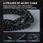 in Ear Monitor Headphones,CCZ DC02 Type-C IEM Earphone Dual Magnetic Circuit DD Wired Headphones,Professional Hifi Earphone,Stereo Sound Gaming Earbuds Headphone,CCZ In Ear Monitor for System