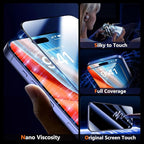 UniqueMe for iPhone 15 Plus / 16 Plus Screen Protector - [Military Grade Shatterproof & 9H+ Hardness] Tempered Glass Full Coverage Protection, Easy Installation, 2 Packs