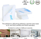 120 Pcs XHF Adhesive Cable Wire Clips White, Cable Staples Outdoor Cable Management Wire Organizer Cord Holder for Under Desk, Car, Wall, TV PC Ethernet Cable