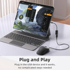 USB C to USB 3.0 Adapter [2 Pack], USB C Male to USB Female OTG Cable Thunderbolt3 to USB Adapter Compatible with MacBook Pro/Air, iPhone 16 Pro Max/16 Plus/16/15, Galaxy S24/S23/S22/S21