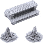 EnderToys Traveler's Camp II by Printable Scenery, 3D Printed Tabletop RPG Scenery and Wargame Terrain 28mm Miniatures