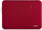 MOSISO Laptop Case 13 inch, 13 inch Laptop Sleeve Compatible with MacBook Air M4 M3 M2 M1 2025-2018 / Pro M2 M1 2025-2016, Polyester Vertical Computer Sleeve Bag with Pocket, Red
