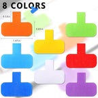 80 Pieces Self-Adhesive Cable Labels Multi-Color Cord Wire Labels, Nylon Writable Oval Tags, Hook and Loop Wire Tags for Cable Management, Computers and More