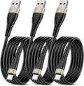 OIITH USB C Cable, USB A to USB C 3A Fast Charging (10FT 3Pack) Phone USB Type-C Charge Cable Android Charge Cord USB C Charger Cable for iPhone 15 Plus/Pro/Pro Max/Samsung/Pad/Laptop/LG/-Gold
