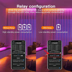 ESP32 WLED LED Strip Light Controller 15A Fuse Mic DIY Dynamic Lighting UART USB-C Download Energy Saving Relay App Control for RGB IC Addressable Digital WS2811 WS2812 SK6812 TM1814 WS2813 WS2815