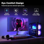 SANSUI 27 Inch WQHD 2560 x 1440 IPS Gaming Monitor, 180Hz 1ms Computer Monitor, DP 1.2 x2 | HDMI 2.0 x2 | VESA Mount, 120% sRGB HDR Eye Care Metal Stand (DP Cable Included)