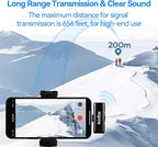 GODOX Wireless Lavalier Microphone with Noise Cancellation,200m/656ft,for iPhone 14/13/12/11 Camera YouTube TikTok,(2 TX + 1 RX + Charging Case)WES1-Kit2 Wireless Laval Mic with Battery Level Display