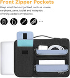 MOSISO 360 Protective Laptop Case 15 inch, Laptop Sleeve Compatible with MacBook Air 15 M4 A3241 M3 A3114 M2 A2941 2025-2023, Dell XPS 15, Side Open Bag with 2 Raised&1 Flapover Pockets, Slate Gray