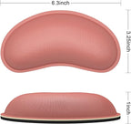 Dapesuom Mouse Wrist Rest, Ergonomic Memory Foam Mouse Wrist for Computer Desk Mats Support, Hand Rest Pad Cushion for Gaming, Office, Laptop, Men, Women, Pain Relief & Easy Typing, Indian Red