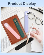 eZAKKA Silicone Pencil Holder For Most Pens,Pencils, 7.8 inch Self-Adhesive Stick To Notebooks,Diary, Desks,Tablet, Green, 1 Pack