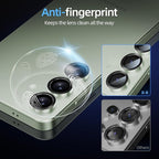 X-it Camera Lens Protector for Samsung S25 Plus, 9H Tempered Glass, Independent Metal Aluminum Edge Original Protection Design, Suitable for Phone Case, Anti-scratch, Anti-reflective,Mint