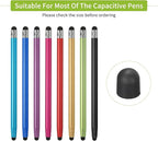 MECCANIXITY 20Pcs Replacement Stylus Pen Tips 5mm Conductive Capacitive Touch Screen Pens Tips Silicone Rubber, Black