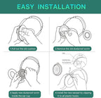 Replacement Ear Pads for Bose QuietComfort 35 (QC35) & Quiet Comfort 35 II (QC 35 ii) Headphones, EarPads Cushions with Noise Isolation Memory Foam, Softer Protein Leather, Added Thickness