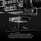 Tilta Camera Cage Compatible with Blackmagic Pyxis 6K/ Pyxis 12K- Includes Full Cage, Quick Release Bottom Plate, and Mini Tool | ES-T21-FCC