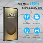 Battery Case for Galaxy S25 Ultra, [12000mAh] Slim Portable Protective Fast Charging Case Backup Power Bank Battery Case Compatible with Galaxy S25 Ultra-6.9 inch-Black
