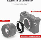VILTROX EF-GFX II Auto Focus Lens Mount Adapter Converter with Aperture Control, EXIF Transmitting Compatible with Canon EOS EF/EF-S Lens to Fujifilm G-Mount GFX Cameras GFX 100S 50S 50R