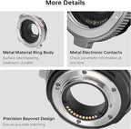 VILTROX EF-M1 Pro Auto Focus Lens Adapter Lens Mount Converter with Security Lock Compatible with Canon EOS EF/EF-S Lens to M4/3 MFT GH4 GH5 GF6 GX7 E-M5 E-M10II E-PL5 Cameras