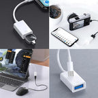 USB C to USB Adapter [3 Pack],Type-C OTG Cable, C Male to USB A Female Adapter Compatible with Laptops/Tablets/Phones ECT.