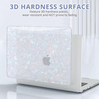 B BELK Compatible with MacBook Pro 14 inch Case 2025 2024 2023 2022 2021 M4 M3 M2 M1 A3112 A3185 A3401 A2918 A2992 A2779 A2442, Plastic Hard Shell Case+ Keyboard Cover+ Screen Protector, Shiny Pearl