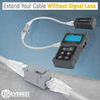 Everest 48-Pack RJ45 CAT6 Keystone Coupler - Female to Female - Cat6, Cat5e Compatible - Ethernet Coupler - Gray