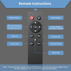 NexiGo N940P 2K Zoomable Webcam with Remote and Software Controls | Sony Starvis Sensor | 1080P@60FPS | 3X Zoom | Dual Stereo Microphone, for Zoom/Skype/Teams/Webex (Silver)