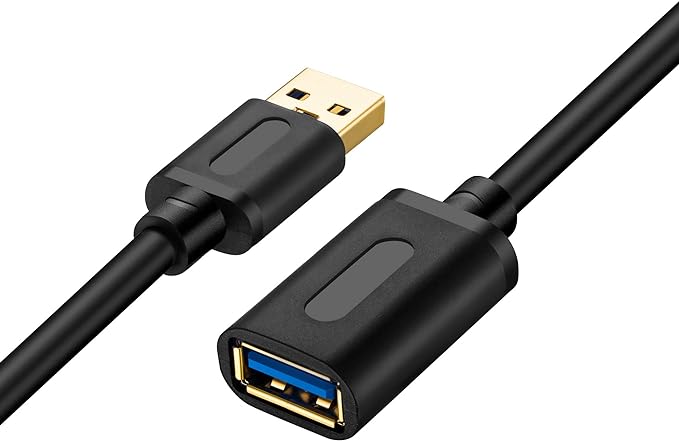 Tan QY USB 3.0 Extension Cable 12Ft, USB 3.0 High Speed Extender Cord Type A Male to A Female for PlayStation, Xbox, USB Flash Drive, Hard Drive, Card Reader,Scanner,Printer,Keyboard 12Ft/4M