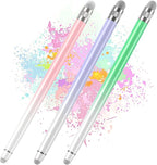 Bopomofo 3PCS Stylus Pen for Touchscreen,Stylus Pen for iPhone/iPad/Tablet Android/Microsoft/Surface, Compatible with All Touch Screens(Purple/Pink/Green)
