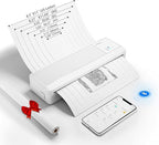vretti P83 Portable Printers Wireless for Travel, A4 Portable Thermal Printer, Mobile Inkless Printer Compatible with Phone & Laptop, Supports 8.5 x 11 US Letter for Car School Office Home Use, White