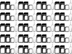 20 Pack SIM Card Adapter Kit, 4 in 1 Nano Micro Standard Converter Kit with Steel SIM Tray Eject Pin 1, Black