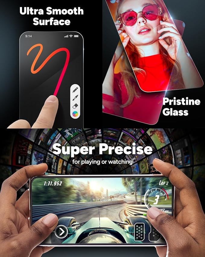 ZAGG InvisibleShield Glass Elite iPhone 15 Plus Screen Protector - 5X Stronger with Reinforced Edges, Scratch & Smudge-Resistant Surface, Easy to Install