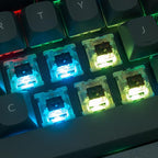 Keychron Q7 Wired Custom Mechanical Keyboard, 70% Layout QMK/VIA Programmable Macro with Hot-swappable Gateron G Pro Blue Switch Double Gasket Compatible with Mac Windows Linux (Grey)