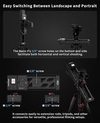IFOOTAGE Shark Slider Nano II-660 (26 inch) Motorized Camera Shark Slider,Mobile APP/IPS Touch Screen Control,360°Panoramic Shooting,Ultra-Silent,Load up to 7.7lbs