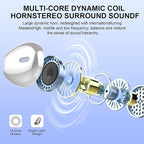 Wireless Earbuds, Bluetooth Headphones 48H Playtime Ear Buds with LED Power Display, IPX7 Waterproof Bluetooth 5.4 Earphones in-Ear Earbuds with 4 Mic for Android iOS Cell Phone Laptop, Silver