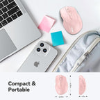 TECKNET Wireless Mouse, 2.4G Ergonomic Optical Mouse, Computer Mouse for Laptop, PC, Computer, Chromebook, Notebook, 6 Buttons, 24 Months Battery Life, 4000 DPI, 6 Adjustment Levels