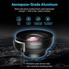 Upgraded Professional Macro Lens for Smartphone, HB100U Macro Photography Lens for iPhone, Aluminum Phone Camera Lens Kit with Universal Clip. Phone Lens Attachment Fit for iPhone, Android Phone.