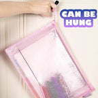 LEOBRO Mesh Zipper Pouches Bags, 10PCS Zipper Pouch, A4 Mesh Bags with Zipper, Zipper Pouches for Organization, Storage Bags for School Office Travel Supplies, File Jackets & File Pockets