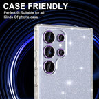 for Samsung Galaxy S25 Ultra Camera Lens Protector, Individual Metal Ring Tempered Glass Lens Cover, [Strong Adsorption] Scratch Resistant Ultra-Thin HD Clear Lens Cover, 1 Set-Purple