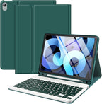 TaIYanG for iPad Air 11 inch Case with Keyboard for iPad Air 5 2022/iPad Air 4th Gen Keyboard Case with Pencil Holder - Flip Stand Cover for iPad Air 11" M3/M2/iPad 5th 2022/ 4th 2020