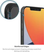 ZAGG InvisibleShield Glass Elite Plus Screen Protector - Made for iPhone 12 Pro Max - Case Friendly Screen - Impact & Scratch Protection, clear (200106657)