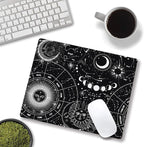 Moon Sun Mouse Pad - Custom Design, Waterproof, Non-Slip Rubber Base, Office Laptop, 9.5"x7.9"x0.12" Inch