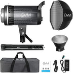 Bi-Color LED Video Light, GVM 200W Photography Lighting with Bowens Mount, Continuous LED Lighting Dimmable 3200K-5600K, CRI97+, APP Control System, YouTube, Portrait Studio Lighting Kit with Softbox