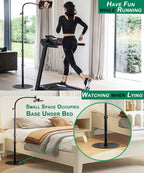 Phone Overhead Stand, Gooseneck Phone Floor Stand, Tall Video Cell Phone Mount with Height Adjustable Stand, Heavy Base, 360 Head, Works with iPhone 16, 16 Pro Max, 16 Plus, 15, 14, 13