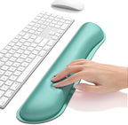 Dapesuom Enlarge Keyboard Wrist Rest Pad, Cute Memory Foam Wrist Rest for Computer Keyboard, Ergonomic Keyboard Mouse Wrist Support for Typing Pain Relief, Comfort for Office, Gaming, Laptop, Green