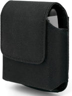 BECPLT for Galaxy Z Flip7 FE 7 6 5 4 3 Nylon Cell Phone Pouch Holster Case with Belt Clip Cover for Samsung Galaxy Z Flip 5G Motorola Razr 40 Ultra Motorola Razr 2022 2019