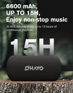 OHAYO 40W Wireless Portable Bluetooth Speaker with Lights, IPX7 Waterproof, Stereo Loud Sound, RGB Lights,TWS Pairing, AUX&TF-Card in, for Home/Party/Travel/Outdoor/Beach
